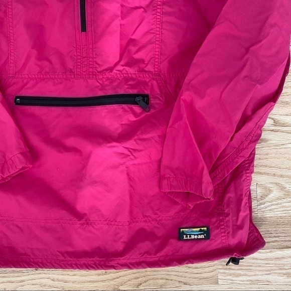 Vintage L.L. Bean Pink Nylon Windbreaker Jacket M - Picture 2 of 6